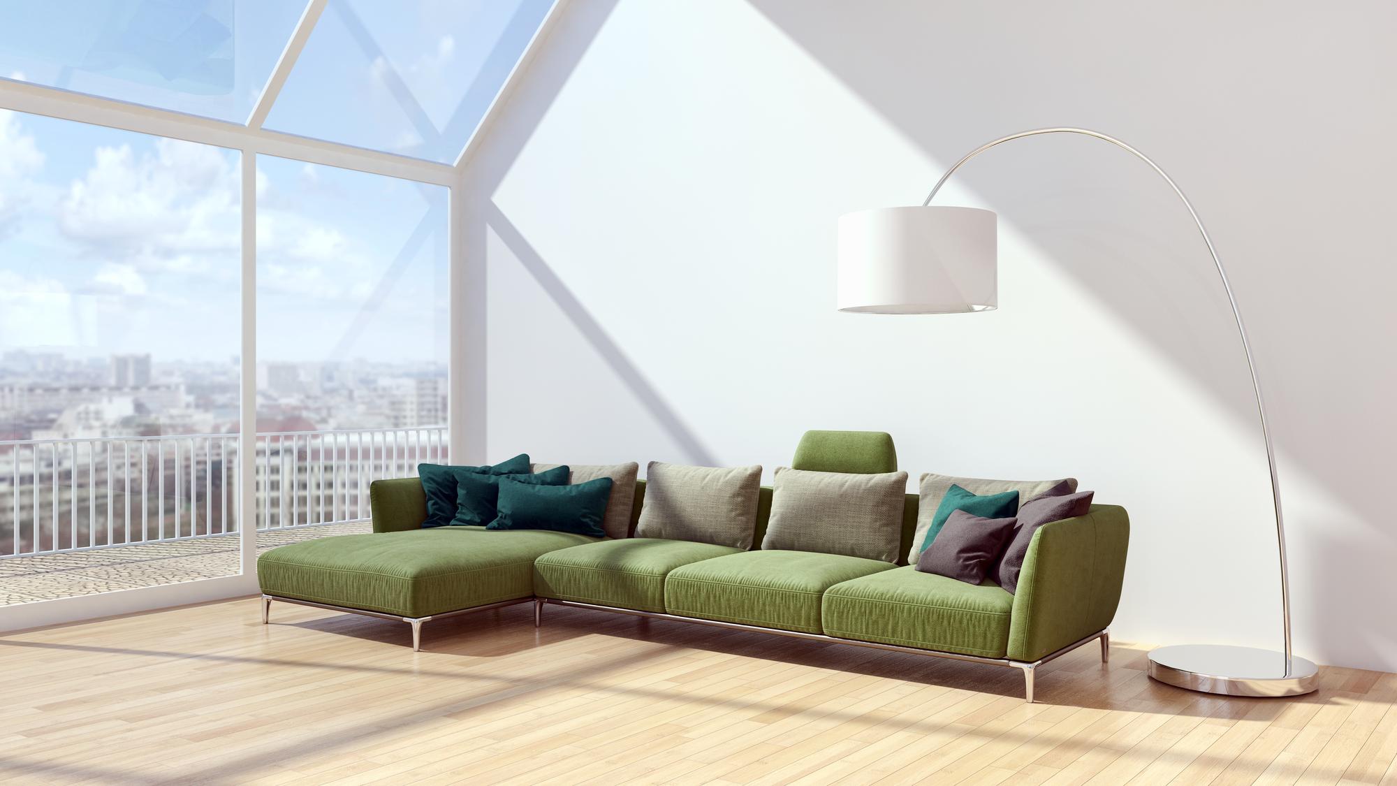 Living modern cu lumină naturală